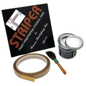 Finesse Pinstriping Inc. Cf-20l Inch The Striper F-20 Stencil Bundle 160ft 8 Oz. Paint Mack Brush