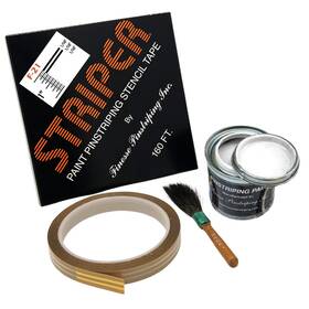 Finesse Pinstriping Inc. Cf-21l Inch The Striper F-21 Stencil Bundle 160ft 8 Oz. Paint Mack Brush