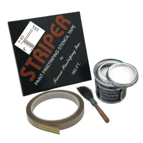 Cf-43l Finesse Pinstriping Inc. Inch The Striper F-43 Stencil Bundle 160ft 8 Oz. Paint Mack Brush