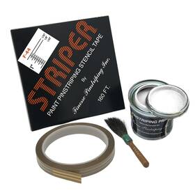 Finesse Pinstriping Inc. Cf-44l Inch The Striper F-44 Stencil Bundle 160ft 8 Oz. Paint Mack Brush