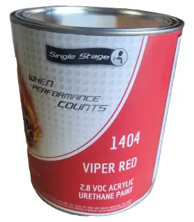 1404 High Teck Viper Red Single Stage Kit Acrylic Urethane Paint