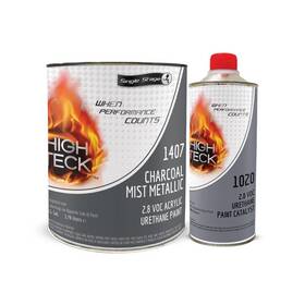 High Teck 1407 1407-1 Acrylic Urethane 2k Single Stagepaint 1 Gal. Charcoal Mist Met