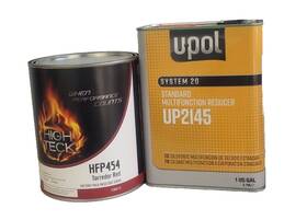 High Teck Hfp454/up2145 Torredor Red Basecoat Paint Gallon Ford Fl Hfp454 And Medium Reducer