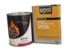 Up2145 High Teck Hfp454/up2145 Torredor Red Basecoat Paint Gallon Ford Fl Hfp454 And Medium Reducer