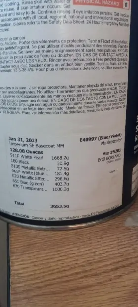 E40997 Imperium Vechile Basecoat Paint