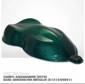 Kirker Automotive Finishes Uc70 Spectra Aquamarine Urethane Candy Quart With 0175 Half Pint Activator