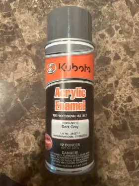 70000-00210 Kubota Dark Gray Spray Paint Enamel