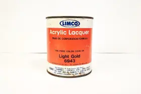 6943 Limco Nos Ford 1976 Mustang Thunderbird F150 Code 6w Light Gold Quart Lacquer Paint 6943 Limco Nos Ford 1976 Mustang Thunderbird F150 Code 6w Light Gold Quart Lacquer Paint