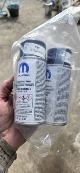 Mopar 05163348ab 2 Cans Blue Paint
