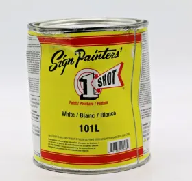 One.101l-qt.qt One-shot 1-shot Lettering Enamel 101l White Quart. Danted Can One.101l-qt.qt One-shot 1-shot Lettering Enamel 101l White Quart. Danted Can