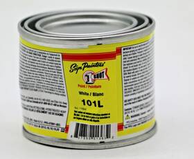 One Shot One.101l-qp.qp 101-l Lettering Enamel White 4 Ounces Dented Can