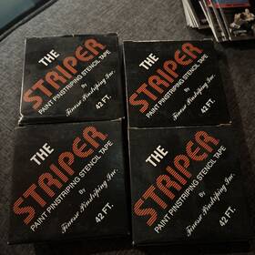 Pinstripe Stock-f25 The Striper Paint Pinstriping Stencil Tape Set Of 4 42 Feet Ships Fast