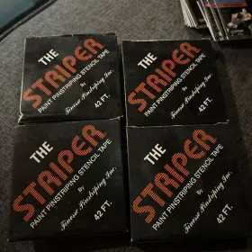 Stock-f25 Pinstripe The Striper Paint Pinstriping Stencil Tape Set Of 4 42 Feet Ships Fast