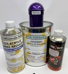 Pmi 43263 Plum Crazy Gallon Kit Single Stage Acrylic Enamel Car Auto Paint