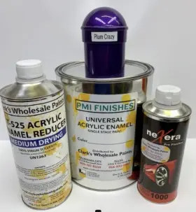 43263 Pmi Plum Crazy Gallon Kit Single Stage Acrylic Enamel Car Auto Paint 43263 Pmi Plum Crazy Gallon Kit Single Stage Acrylic Enamel Car Auto Paint