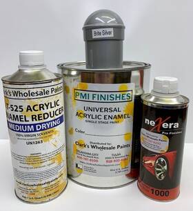 Pmi 54651 Brite Silver Gallon Kit Single Stage Acrylic Enamel Car Auto Paint