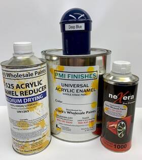Pmi 6456468 Deep Blue Gallon Kit Single Stage Acrylic Enamel Car Auto Paint