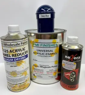 6456468 Pmi Deep Blue Gallon Kit Single Stage Acrylic Enamel Car Auto Paint