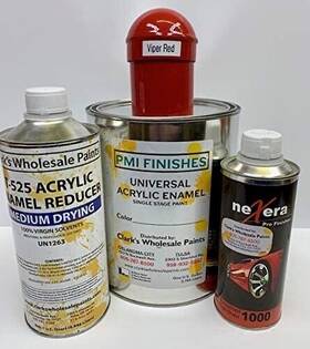 Pmi 65498 Viper Red Gallon Kit Single Stage Acrylic Enamel Car Auto Paint