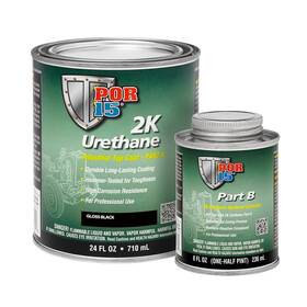 Por-15 43204 New Paint For Coating Equipment Chassis Skid Plate Gloss Black 1 Qt