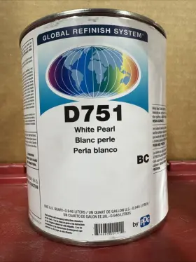 D751 Ppg Global Refinish Systems White Pearl 1 Quart Fast Free Shipping D751 Ppg Global Refinish Systems White Pearl 1 Quart Fast Free Shipping