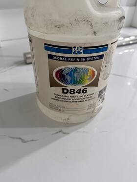 Ppg D846 Global Degreasing Agent For Plastic Antistatic Precleaner 1 Gallon
