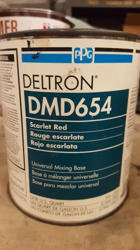 Dmd-654 Ppg Delton Dmd 654 Scarlet Red Universal Mixing Base Dmd-654 Ppg Delton Dmd 654 Scarlet Red Universal Mixing Base