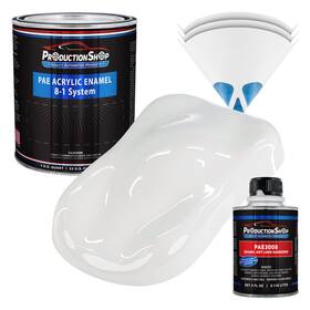 Production Shop Pae-4101-kit-qt Classic White Acrylic Enamel Quart Kit Auto Paint