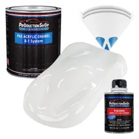 Production Shop Pae-4101-kit-qt Classic White Acrylic Enamel Quart Kit Auto Paint