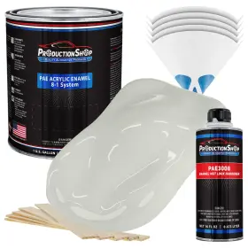 Production Shop Pae-4103-kit-gl Pure White Acrylic Enamel Gallon Kit Auto Paint