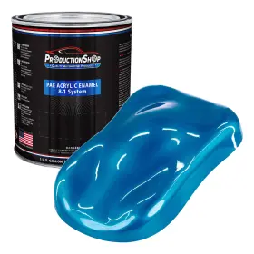 Pae-4501-gl Production Shop 1 Gallon Electric Blue Acrylic Enamel Auto Paint