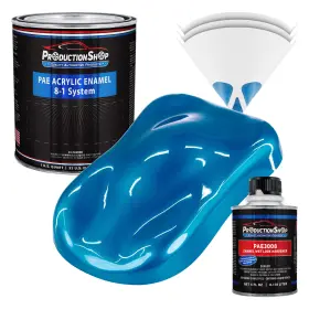 Production Shop Pae-4501-kit-qt Electric Blue Acrylic Enamel Quart Kit Auto Paint