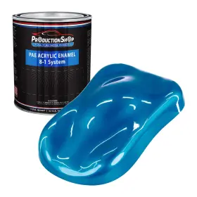 Pae-4501-qt Production Shop 1 Quart Electric Blue Acrylic Enamel Auto Paint
