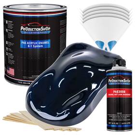 Production Shop Pae-4502-kit-gl Midnight Blue Acrylic Enamel Gallon Kit Auto Paint