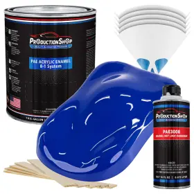 Production Shop Pae-4503-kit-gl Royal Blue Acrylic Enamel Gallon Kit Auto Paint