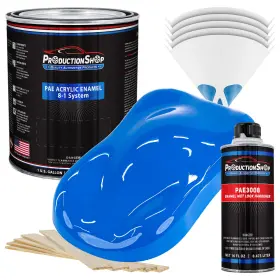 Production Shop Pae-4504-kit-gl Grabber Blue Acrylic Enamel Gallon Kit Auto Paint