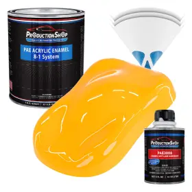 Production Shop Pae-4601-kit-qt Chrome Yellow Acrylic Enamel Quart Kit Auto Paint