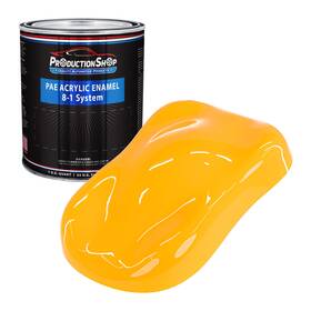 Production Shop Pae-4601-qt 1 Quart Chrome Yellow Acrylic Enamel Auto Paint