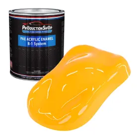 Pae-4601-qt Production Shop 1 Quart Chrome Yellow Acrylic Enamel Auto Paint