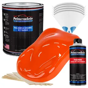 Production Shop Pae-4602-kit-gl Hugger Orange Acrylic Enamel Gallon Kit Auto Paint