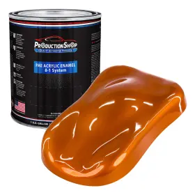 Pae-4603-gl Production Shop 1 Gallon Atomic Orange Acrylic Enamel Auto Paint