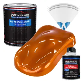Production Shop Pae-4603-kit-qt Atomic Orange Acrylic Enamel Quart Kit Auto Paint