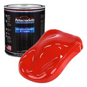 Production Shop Pae-4701-gl 1 Gallon Bright Red Acrylic Enamel Auto Paint