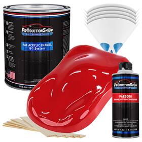 Production Shop Pae-4702-kit-gl Torch Red Acrylic Enamel Gallon Kit Auto Paint