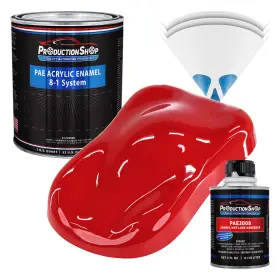 Production Shop Pae-4702-kit-qt Torch Red Acrylic Enamel Quart Kit Auto Paint