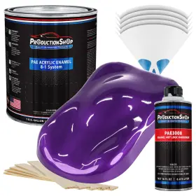 Production Shop Pae-4704-kit-gl Plum Crazy Metallic Acrylic Enamel Gallon Kit Auto Paint
