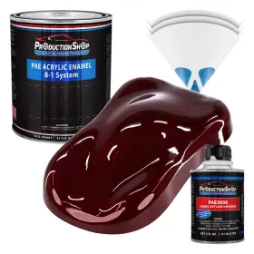 Production Shop Pae-4705-kit-qt Dark Maroon Metallic Acrylic Enamel Quart Kit Auto Paint