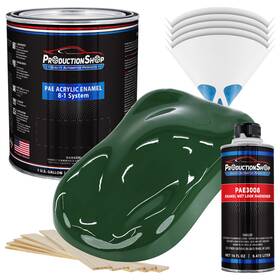 Production Shop Pae-4801-kit-gl Hunter Green Acrylic Enamel Gallon Kit Auto Paint