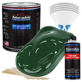 Production Shop Pae-4801-kit-gl Hunter Green Acrylic Enamel Gallon Kit Auto Paint