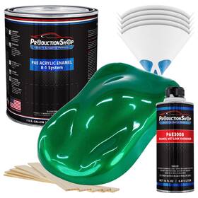 Production Shop Pae-4803-kit-gl Emerald Green Metallic Acrylic Enamel Gallon Kit Auto Paint